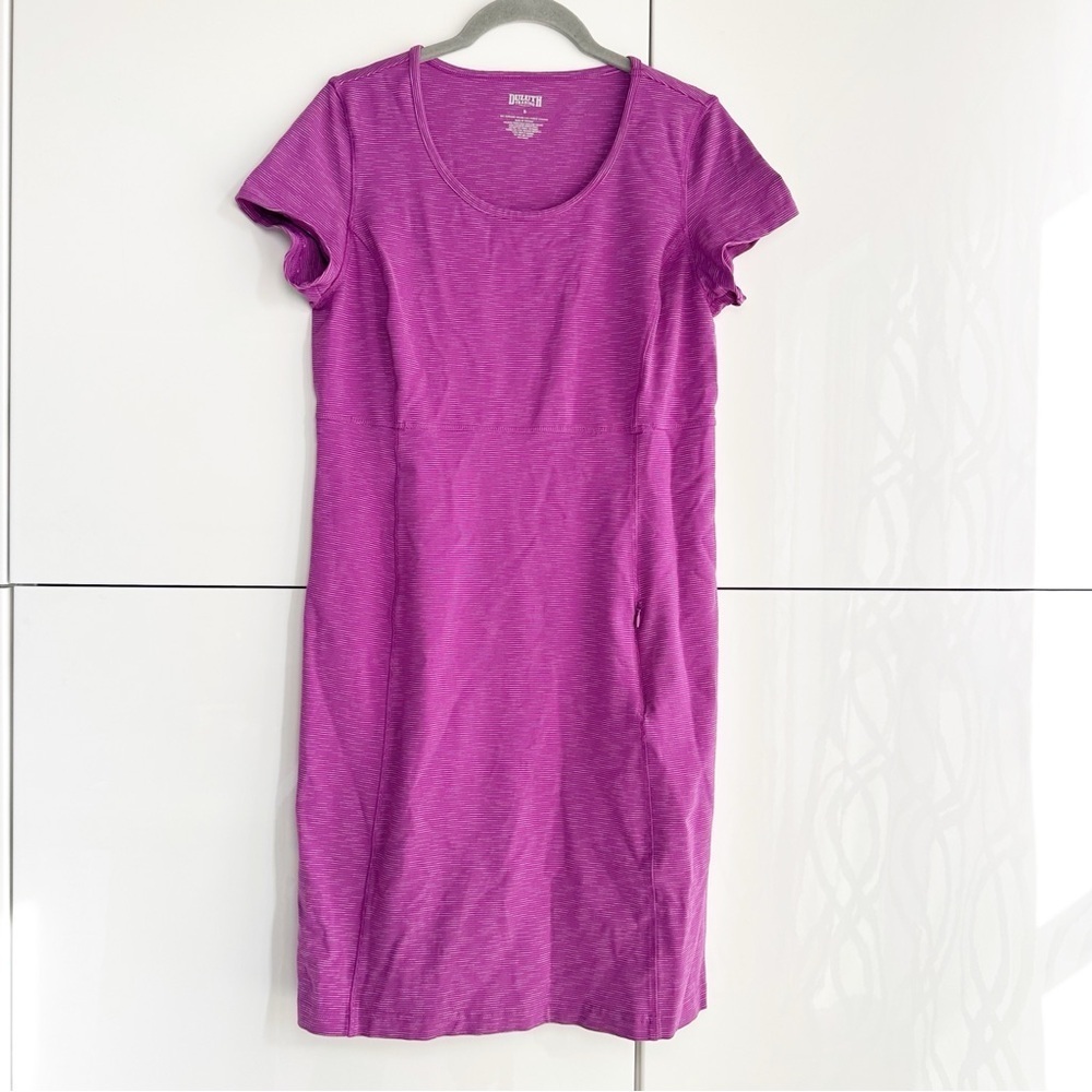 DULUTH Trading Co NoGA Active Classic Short Sleeve Dress Small UPF Supplex Blend